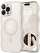 CAPRARO for iPhone 16 Pro Case for Women Girls Upgraded Full Camera Protection Compatible with MagSafe Cute Wave Translucent Matte Phone Case for iPhone 16 Pro Stone
