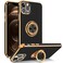 BENTOBEN Case for iPhone 12 Pro Max iPhone 12 Pro Max Case with Ring Holder Rotation Kickstand Flexible TPU Bumper Shockproof Protective Women Girl Men Boy Phone Cover for iPhone 12 Pro Max Black