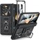 VEGO for Galaxy Z Fold 4 Case with Slide Camera Cover Hinge Protection Case with Screen Protector 360Magnetic Kickstand Protective Cover for Samsung Galaxy Z Fold 4 5G Black