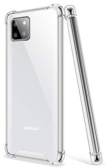 SALAWAT Galaxy Note 10 Lite Case Clear Cute Gradient Slim Phone Case Cover Reinforced TPU Bumper Hard PC Back Shockproof Protective Case for Samsung Galaxy Note 10 Lite 67 Inch 2020 Crystal Clear