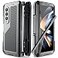 Mitywah Armour case for Saumsung Fold 4 FullBody Protect for Galaxy Fold 4 Case with S Pen Holder Shockproof Rugged Case with Hinge Protector Kickstand Black