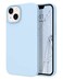 DOMAVER for iPhone 13 Case Smooth Liquid Silicone Soft Gel Rubber Microfiber Lining Cushion Cover Shockproof Protective Phone Cases Compatible with iPhone 13 Light Blue