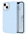 DOMAVER for iPhone 13 Case Smooth Liquid Silicone Soft Gel Rubber Microfiber Lining Cushion Cover Shockproof Protective Phone Cases Compatible with iPhone 13 Light Blue