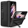 Ruky for Samsung Galaxy Z Fold 3 Full Body Case Magnetic Kickstand Hinge Protection Builtin Screen Protector PU Leather Stand Case for Samsung Galaxy Z Fold 3 5G Black