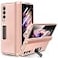 Ruky Kickstand Case for Samsung Galaxy Z Fold 3 with Hinge Protection Full Body Case with Builtin Screen Protector PU Leather Slim Protective Stand Cases for Samsung Galaxy Z Fold 3 5G Gold