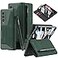 DEMCERT for Samsung Galaxy Z Fold 4 5G with S Pen SlotMilitary Armor Cases Full Body Protective AntiScratch Hard Slim Leather Bracket Case with Screen Protector for Galaxy Z Fold 4 5G Green