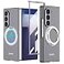 YQODSZ for Samsung Galaxy Z Fold 7 Case with Rotating Ring Holder Z Fold7 Magnetic Case Compatible Magsafe Accessories Built in Screen Protector Slim Hard PC Protective Cover for Z Fold 7 Grey