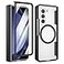 Maxdara for Z Fold 5 Case Compatible with Magsafe with Hinge Protection and Builtin Screen Protector Magnet Magnetic Translucent Cover for Samsung Galaxy Z Fold 5 Black