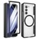 Maxdara for Z Fold 5 Case Compatible with Magsafe with Hinge Protection and Builtin Screen Protector Magnet Magnetic Translucent Cover for Samsung Galaxy Z Fold 5 Black
