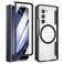 Maxdara for Z Fold 5 Case Compatible with Magsafe with Hinge Protection and Builtin Screen Protector Magnet Magnetic Translucent Cover for Samsung Galaxy Z Fold 5 Black