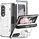 FONREST Rugged Case Armor for SamsungGalaxyZFold3 wBuiltin Kickstand S Pen Holder Screen Protector Hinge Protection Heavy Duty Shockproof Protective Cover NOT FIT Z Fold 42 White