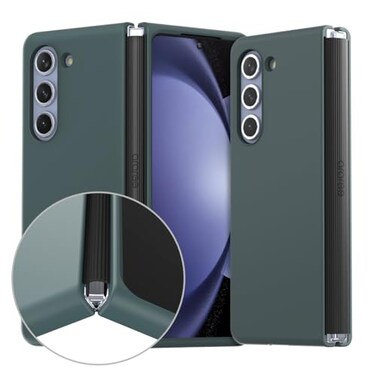 araree Aero Flex Galaxy Z Fold Series Case with Hinge Protection Protective Slim Cover Protective Body PC with Hinge Protector TPU Compatible with Galaxy Z Fold 5G Green Galaxy Z Fold 5