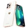 Teageo for iPhone 13 Pro Case for Women Girl Cute LoveHeart Luxury Bling Plating Soft Back Cover Raised Full Camera Protection Bumper Silicone Shockproof Phone Case for iPhone 13 Pro White