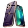 Teageo Compatible with iPhone 13 Pro Max Case for Girl Women Cute LoveHeart Luxury Bling Soft Cover Raised Camera Protection Bumper Silicone Shockproof Phone Case for iPhone 13 Pro Max Dark Purple