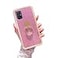 Easyscen for Samsung Galaxy A71 5G Phone Case Cute Girls Women Glitter Case with Heart Ring Stand Shockproof Protective Cover Pink