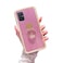 Easyscen for Samsung Galaxy A71 5G Phone Case Cute Girls Women Glitter Case with Heart Ring Stand Shockproof Protective Cover Pink