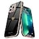 Teageo for iPhone 13 Pro Max Case for Women Girl Cute LoveHeart Luxury Bling Plating Soft Back Cover Raised Camera Protection Bumper Silicone Shockproof Phone Case for iPhone 13 Pro Max Black