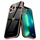 Teageo for iPhone 13 Pro Case for Women Girl Cute LoveHeart Luxury Bling Plating Soft Back Cover Raised Full Camera Protection Bumper Silicone Shockproof Phone Case for iPhone 13 Pro Black