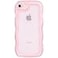 Dumkery Cute Case Compatible with iPhone SE 2020 SE 2022 Case Curly Wave Frame iPhone 78 Cases Clear Pink Soft TPU Shockproof Cover for Girls Women