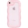 Dumkery Cute Case Compatible with iPhone SE 2020 SE 2022 Case Curly Wave Frame iPhone 78 Cases Clear Pink Soft TPU Shockproof Cover for Girls Women
