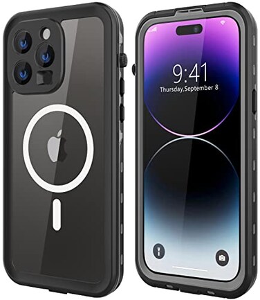 Dewfoam Design for iPhone 14 Pro Max Waterproof Case Shockproof Dustproof Phone Case with Screen Protector Full Body Protective Phone Case for iPhone 14 Pro Max 67 inchBlack
