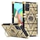 KuDiNi for Samsung A71 5G Case Galaxy A71 5G Case for Women Case Retro Elegant Classic Luxury Stylish Shock Soft TPU Edge Protective Cover with Kickstand for Samsung Galaxy A71 Gold Flower