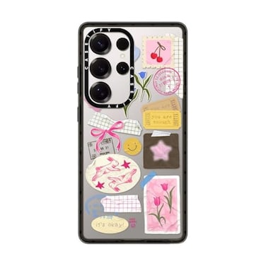 CASETiFY Impact Galaxy S25 Ultra Case You are Stars Collage Clear Black