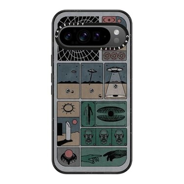 CASETiFY Impact Case for Google Pixel 9 Pro XL Research by Other Minerals Clear Black