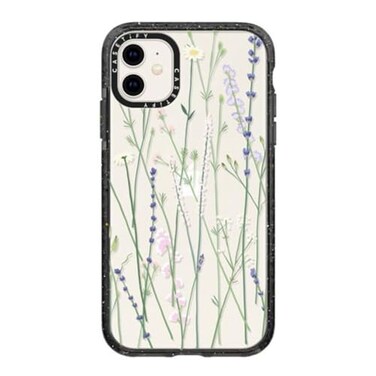 CASETiFY Impact Case for iPhone 11 Gigi Garden Florals Clear Black