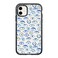 CASETiFY Impact Case for iPhone 11 Blue All Seeing Eye Summer Holiday Pattern Clear Black