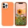 GUAGUA Compatible with iPhone 13 Pro Case 61 Inch Liquid Silicone Soft Gel Rubber Slim Thin Microfiber Lining Cushion Texture Cover Shockproof Protective Phone Case for iPhone 13 Pro Orange