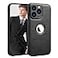 SOUTEM PU Leather Case for iPhone 13 Pro MaxFull Camera Lens Protection CoverPU Leather Slim Luxury Business NonSlip Grip Rugged Shockproof Full Body Protective Case for iPhone 13 Pro MaxBlack