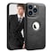 SOUTEM PU Leather Case for iPhone 13 Pro MaxFull Camera Lens Protection CoverPU Leather Slim Luxury Business NonSlip Grip Rugged Shockproof Full Body Protective Case for iPhone 13 Pro MaxBlack