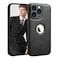 SOUTEM PU Leather Case for iPhone 13 Pro MaxFull Camera Lens Protection CoverPU Leather Slim Luxury Business NonSlip Grip Rugged Shockproof Full Body Protective Case for iPhone 13 Pro MaxBlack