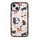 CASETiFY Impact iPhone 14 Case 4X Military Grade Drop Tested 82ft Drop Protection Playful Cats in The Garden Clear Black