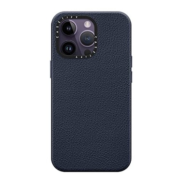 CASETiFY iPhone 14 Pro Pebbled Case 49ft Drop ProtectionCompatible with Magsafe Navy Blue
