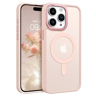 BENTOBEN Magnetic for iPhone 15 Pro Max CaseCompatible with MagSafe Translucent Matte Frosted AntiFingerprint Slim Shockproof Women Men Protective Cover Case for iPhone 15 Pro Max 67 Pink