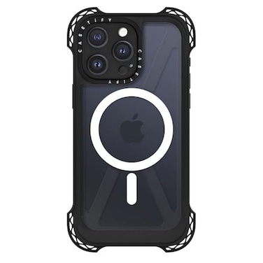 CASETiFY Ultra Bounce Case for iPhone 15 Pro Max Shockproof 328 ft 10X Military Grade Drop ProtectionCompatible with Magsafe Clear Black