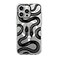 CASETiFY Clear iPhone 15 Pro Max Case Not Yellowing 66 ft 3X Military Grade Drop ProtectionMagsafe Black Kingsnake Clear