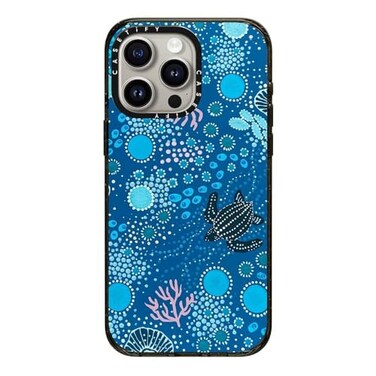 CASETiFY Impact Case for iPhone 15 Pro Max Slim 82 ft 4X Military Grade Drop ProtectionWireless Charging Compatible Ocean is Calling Clear Black