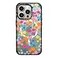 CASETiFY Impact Case for iPhone 15 Pro 4X Military Grade Drop Tested 82ft Drop ProtectionCompatible with Magsafe Bright Spring Flowers Clear Black