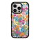 CASETiFY Impact Case for iPhone 15 Pro 4X Military Grade Drop Tested 82ft Drop ProtectionCompatible with Magsafe Bright Spring Flowers Clear Black