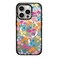 CASETiFY Impact Case for iPhone 15 Pro 4X Military Grade Drop Tested 82ft Drop ProtectionCompatible with Magsafe Bright Spring Flowers Clear Black