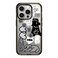 CASETiFY Impact iPhone 15 Pro Case 4X Military Grade Drop Tested 82ft Drop ProtectionCompatible with Magsafe Stickers Prints INAP Sticker 01 Clear Black