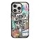 CASETiFY Impact iPhone 15 Pro Case 4X Military Grade Drop Tested 82ft Drop ProtectionCompatible with Magsafe Art Prints Travel Lover by Nawara Studio Clear Black