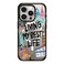 CASETiFY Impact iPhone 15 Pro Case 4X Military Grade Drop Tested 82ft Drop ProtectionCompatible with Magsafe Art Prints Travel Lover by Nawara Studio Clear Black