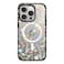 CASETiFY Impact iPhone 15 Pro Case 4X Military Grade Drop Tested 82ft Drop ProtectionCompatible with Magsafe Flower Prints Pink Pastel Cute Floral Clear Black