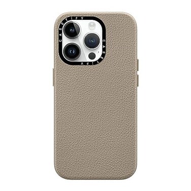 CASETiFY Pebbled Case for iPhone 15 Pro Textured 49ft Drop ProtectionCompatible with Magsafe Greige