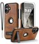WTCASE Magnetic for iPhone 16 Plus Leather CaseBuiltin Invisible Stand Compatible with Magsafe Protective Slim Kickstand Phone Cover Compatible with iPhone 16 Plus 2024 67 Brown