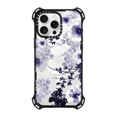 CASETiFY Bounce Case for iPhone 16 Pro Max Shockproof 213 ft 6X Military Grade Drop ProtectionCompatible with Magsafe Blue Spring Clear Black